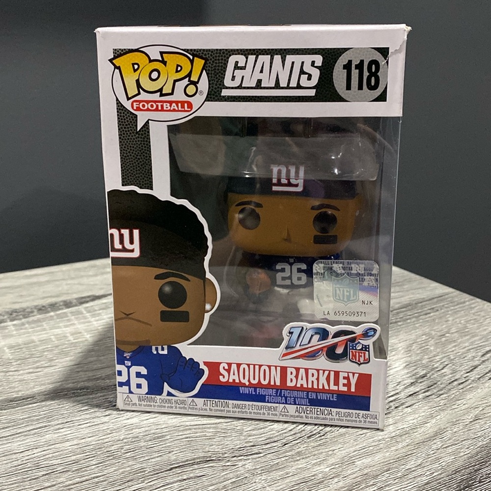 Funko Pop! Football | Giants #118: Saquon Barkley - Collectable Vinyl Figure